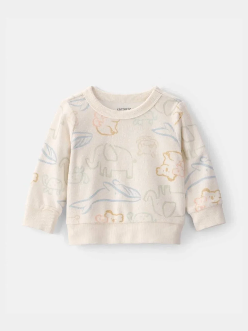 Carter's Animal Friends Terry Pullover Sweatshirt 9M